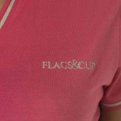 Polo femme Rosa Flags & Cup Fuchsia Rose Polo femme Rosa Flags & Cup Fuchsia Rose