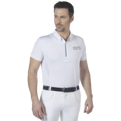 Polo homme Comodoro MC Flags & Cup Blanc