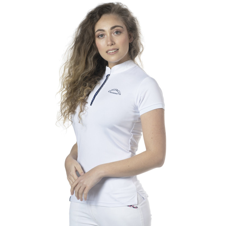 Polo Clorinda femme manches courtes Flags & Cup