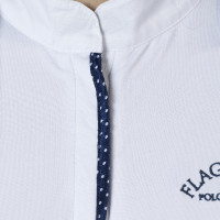 Polo Clorinda femme manches courtes Flags & Cup Blanc Polo Clorinda femme manches courtes Flags & Cup Blanc