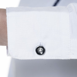 Polo Clorinda femme manches longues Flags & Cup Blanc