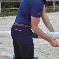 Pantalon Flags & Cup Saint Malo homme Bleu marine