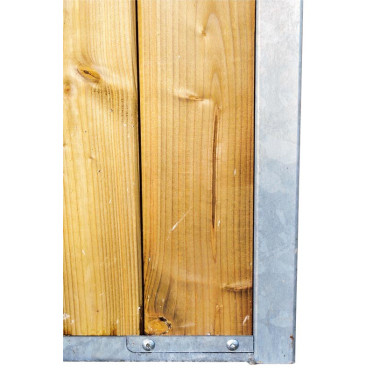 Façade de box pleine bois 3,5 m (sans porte) La Gée Façade de box pleine bois 3,5 m (sans porte) La Gée