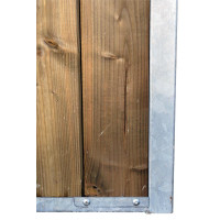 Séparation de box fixe pleine bois 4 m La Gée Séparation de box fixe pleine bois 4 m La Gée