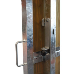 Séparation de box coulissante barraudée/bois 4 m La Gée