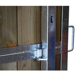 Séparation de box coulissante barraudée/bois 4 m La Gée