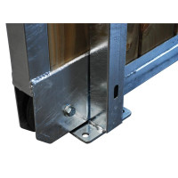 Séparation de box coulissante barraudée et soubassement bois 3,5 m La Gée Séparation de box coulissante barraudée et soubassement bois 3,5 m La Gée