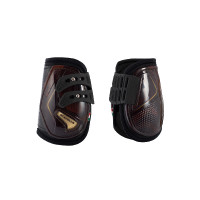 Protèges Boulets Acavallo Opéra en Gel Fermeture Boutons Marron or titane Protèges Boulets Acavallo Opéra en Gel Fermeture Boutons Marron or titane