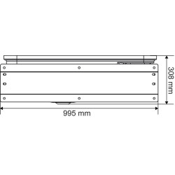 Abreuvoir Polybac 75 M double avec rebord à cordon et support de fixation La Gée Abreuvoir Polybac 75 M double avec rebord à cordon et support de fixation La Gée