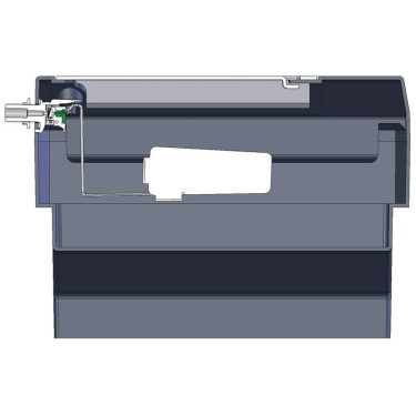 Abreuvoir Polybac 72M double avec rebord intérieur et support de fixation La Gée Abreuvoir Polybac 72M double avec rebord intérieur et support de fixation La Gée