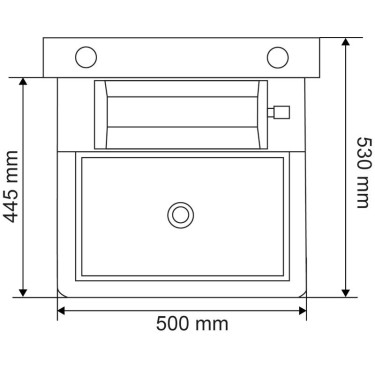 Abreuvoir Polybac 25 M simple avec rebord intérieur et support de fixation La Gée Abreuvoir Polybac 25 M simple avec rebord intérieur et support de fixation La Gée