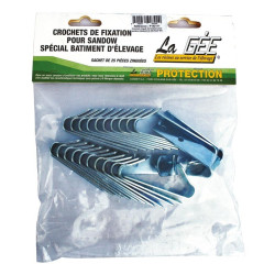 Crochets zingués pour sandow La Gée