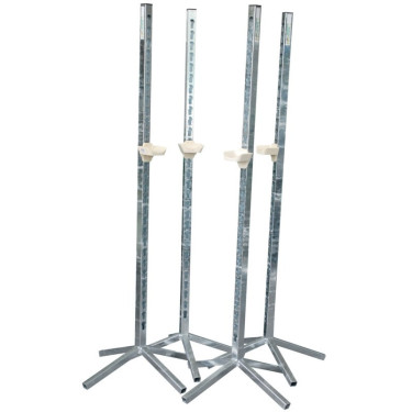 Pack de 4 chandeliers métalliques simples La Gée