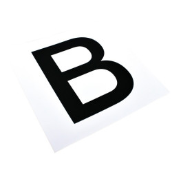 Jeu d'autocollants 12 lettres pour plaques ou panneaux de dressage La Gée Jeu d'autocollants 12 lettres pour plaques ou panneaux de dressage La Gée