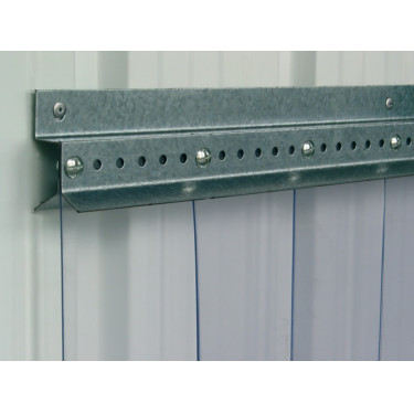 Barre de fixation pour rideau à lanières PVC La Gée Barre de fixation pour rideau à lanières PVC La Gée