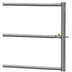 Panneau avant amovible avec verrou automatique pour barrière de stabulation La Gée