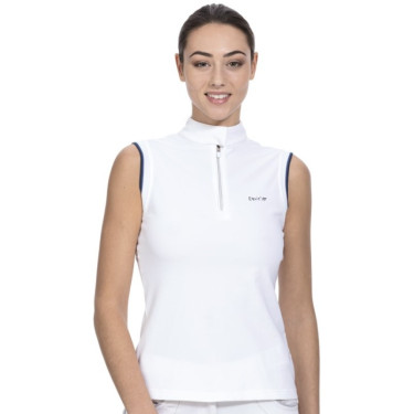 Polo de concours Equit'M sans manches femme Polo de concours Equit'M sans manches femme