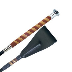 Cravache Fleck courte, poignée nubuck