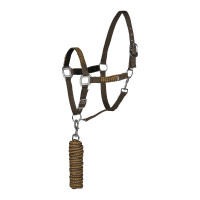 Ensemble licol et longe Chicago Horze Marron / bronze