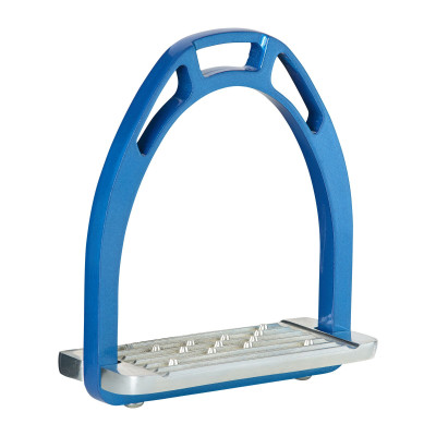Etriers aluminium Horze Bleu / argent