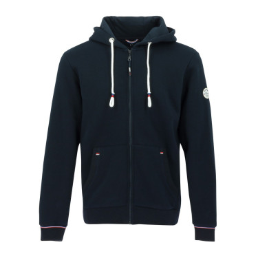 Sweat zippé Equithème Nicolas Bleu marine