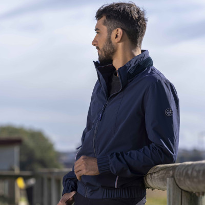 Blouson imperméable Equithème Hugo Bleu marine