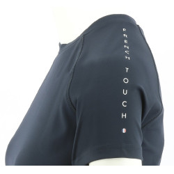 T-shirt Equithème Sofia manches courtes Bleu marine