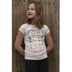 T-shirt Equithème Lise Ecru Beige T-shirt Equithème Lise Ecru Beige