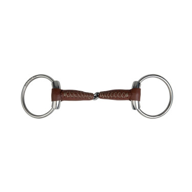 Mors 2 anneaux Metalab Pinchless cuir 20mm Mors 2 anneaux Metalab Pinchless cuir 20mm