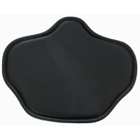 Bavette amovible en cuir T de T Noir Bavette amovible en cuir T de T Noir