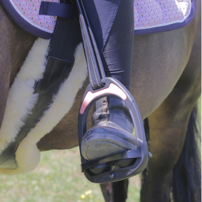 Étriers en aluminium Jin Stirrup - black - TU