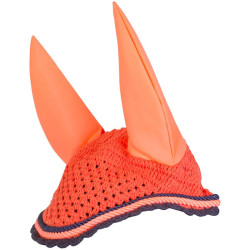 Bonnet anti-mouches Imperial Riding Italy de Luxe Flamingo / Marine Orange