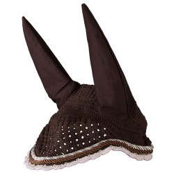 Bonnet anti-mouches Imperial Riding Italy de Luxe Choco / beige Marron