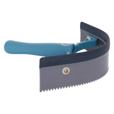 Couteau de chaleur cintré pvc avec caoutchouc Imperial Riding Bleu marine / argent
