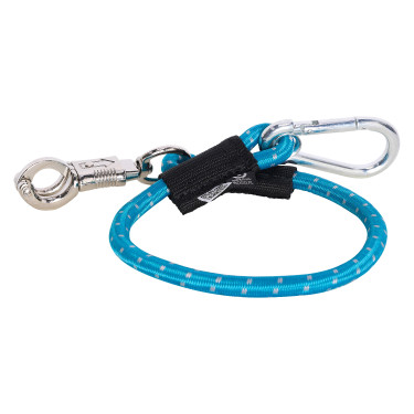 Longe d'attache Imperial Riding élastique pour camion 60 cm Turquoise / argent Bleu Longe d'attache Imperial Riding élastique pour camion 60 cm Turquoise / argent Bleu