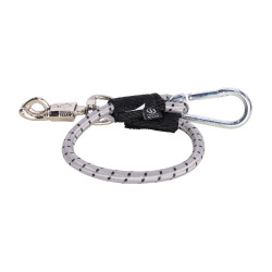 Longe d'attache Imperial Riding élastique pour camion 60 cm Argent / noir Longe d'attache Imperial Riding élastique pour camion 60 cm Argent / noir