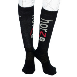 Chaussettes Tip Toe Horze Noir
