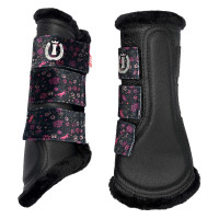 Guêtres de dressage Imperial Riding Flower Power Fleur noir
