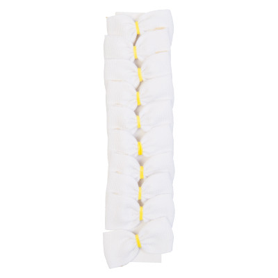 Noeuds à natter en tissu Sachet 20pc Blanc