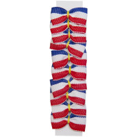 Noeuds à natter en tissu Sachet 20pc Rouge blanc Noeuds à natter en tissu Sachet 20pc Rouge blanc