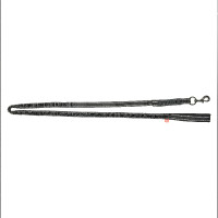 Longe d'attache Imperial Riding Flexi-Fleece Noir / réfléchissant
