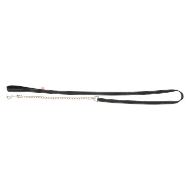 Longe d'attache Imperial Riding Flexi-Fleece avec chaine mousqueton Longe d'attache Imperial Riding Flexi-Fleece avec chaine mousqueton