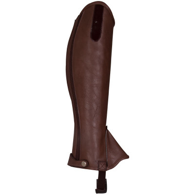 Mini Chaps cuir synthétique avec lacque Imperial Riding Marron