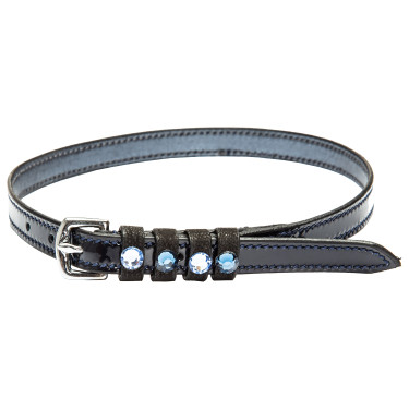 Lanières d'éperons en cuir Imperial Riding Pardouz Marine / métal Bleu