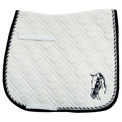 Tapis de selle Imperial Riding Pisa dressage Blanc noir