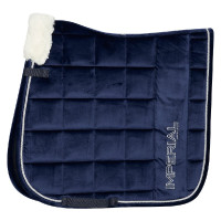 Tapis de selle Imperial Riding Imperial Ambient Flower dressage Bleu marine