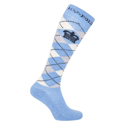 Chaussettes Argyle HV Polo Light denim