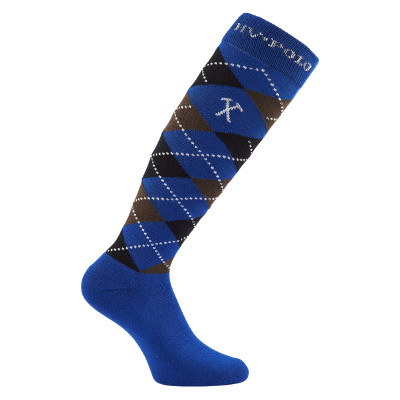 Chaussettes Argyle HV Polo Bleu / white