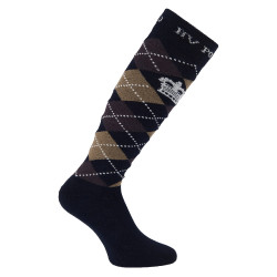 Chaussettes Argyle HV Polo Marine / café / taupe Bleu
