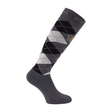 Chaussettes Argyle HV Polo Charbon / noir / taupe Gris